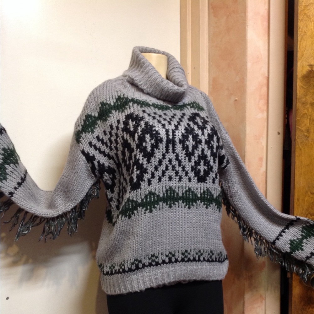 ELAN Boho Sweater Fringe,Soft, Lux Sweater ❤️